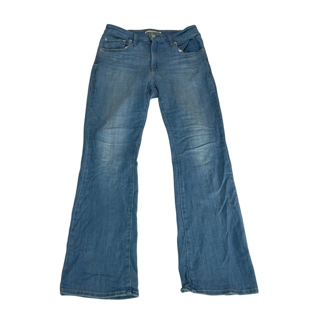 Levis 725 High Rise Bootcut Jeans Womens 30 Medium Wash Blue Denim
